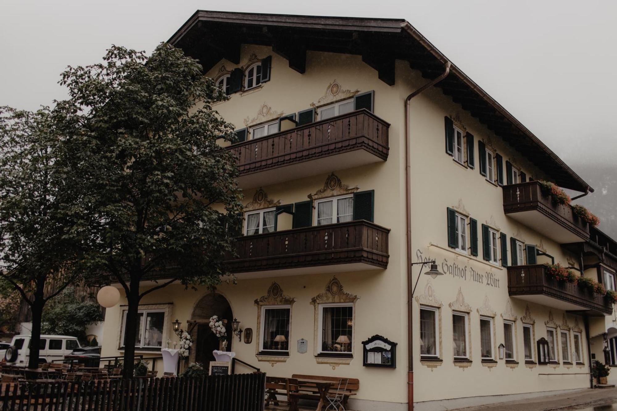 Hotel Gasthof Alter Wirt Farchant Kültér fotó